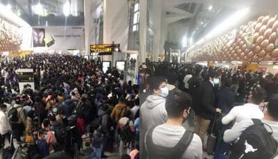 Lufthansa flight cancellation: Massive crowd gathers outside Delhi Airport seeking refund