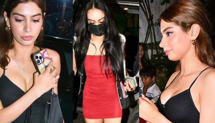 Nysa Devgn's dinner date with Khushi Kapoor breaks internet, star kids step out in sexy glam dresses - Watch
