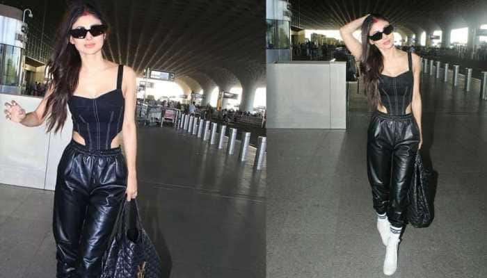 Mouni Roy flaunts her sindoor over black corset top, netizens call her &#039;Naagin&#039; - Watch