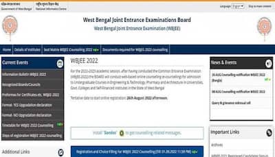 WBJEE Counselling 2022: Round 1 seat allotment Result TOMORROW at wbjeeb.nic.in- Check latest update here