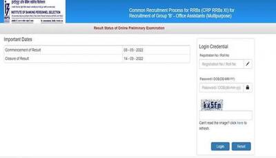 IBPS RRB Prelims Result 2022 for Clerk DECLARED- Direct link to check scorecard here