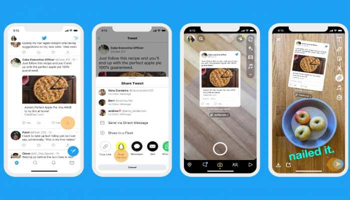 Twitter to allow Android users to share tweets on Snapchat, Instagram Stories