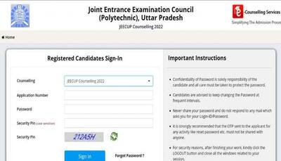 JEECUP 2022 Counseling Round 1 registration ends today on jeecup.admissions.nic.in, direct link here