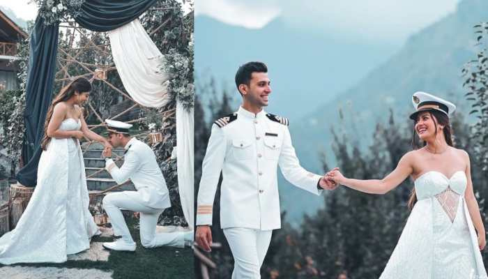 Krishna Mukherjee gets engaged to Chirag Batliwala in dreamy ceremony- In PICS