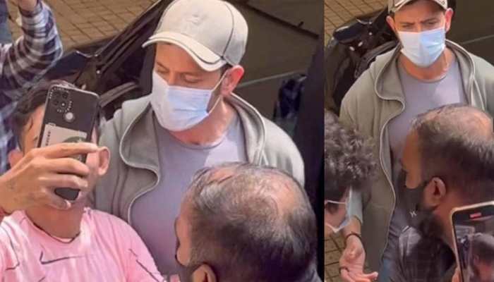 Hrithik Roshan gets angry after fan tries to forcefully click a selfie with him, shouts 'kya kar raha hai tu?' Watch