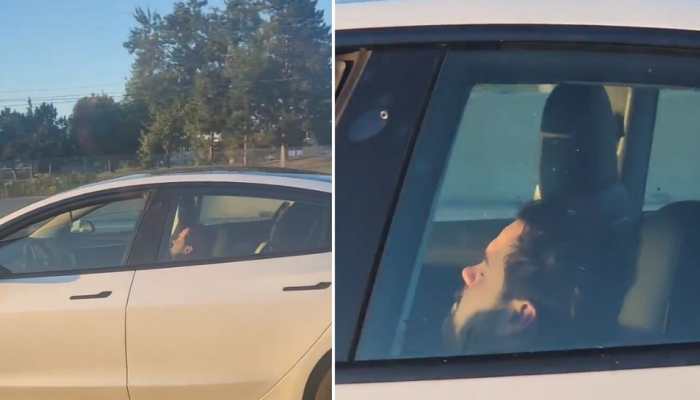 SHOCKING! Tesla driver sleeps while driving EV on autopilot, here&#039;s what happened NEXT: Watch video