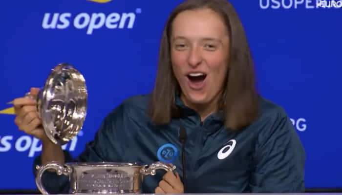 OMG WHO DID THAT? Iga Swiatek finds a gift inside US Open trophy, WATCH her million-dollar reaction