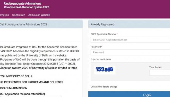 DU Admission 2022: Registration process begins at admission.uod.ac.in, direct link to apply here