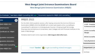 WBJEE Counselling schedule RELEASED for JEE Main candidates on wbjeeb.nic.in- Check schedule here
