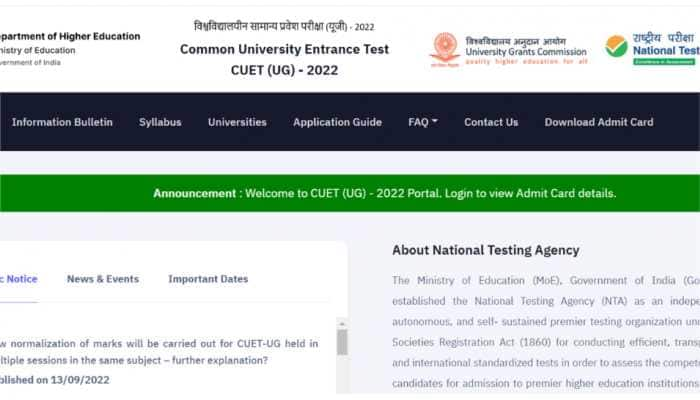 CUET 2022 Result: NTA opens CUET UG correction window at cuet.samarth.ac.in- Here’s how to apply