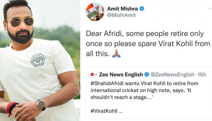 Amit Mishra SLAMS Shahid Afridi for retirement advice to Virat Kohli, says ‘some people RETIRE only once’