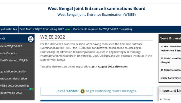 WBJEE 2022 Counselling Round 2 seat allotment result TOMORROW at wbjeeb.nic.in- Here’s how to check