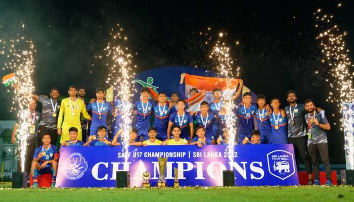 India football team thrash Nepal 4-0 to lift SAFF Under-17 Championship title