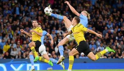 UEFA Champions League 2022: Erling Haaland rises for Manchester City in win over Borussia Dortmund, WATCH