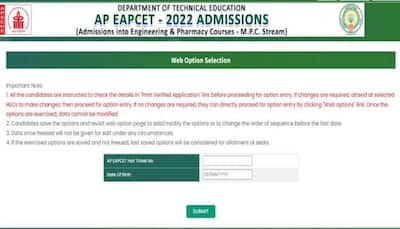 AP EAMCET Counselling 2022: Web option entry ends TODAY on cets.sche.ap.gov.in, direct link here