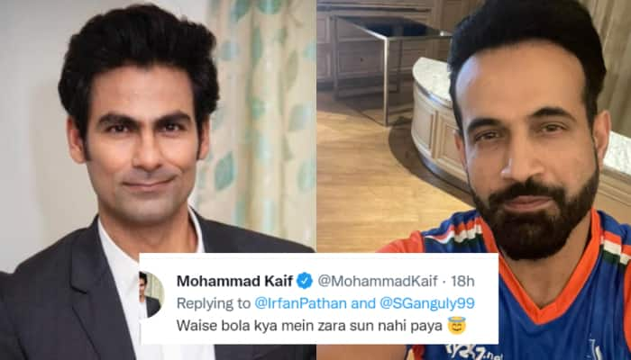 &#039;Aapki bowling ki mazak udaane..&#039;, Irfan Pathan&#039;s SARCASTIC reply to &#039;bowler&#039; Mohammad Kaif is a winner