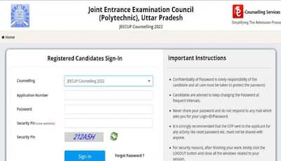 JEECUP Counseling 2022 Round 3: Last day to apply on jeecup.admissions.nic.in, direct link here
