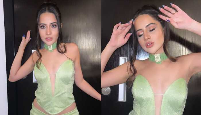 Urfi Javed SLAYS in front-cut dress in Pune, shakes a leg for the paps- WATCH