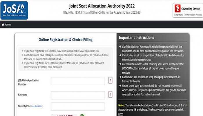 JoSAA Counselling 2022 seat 1 allotment result RELEASED at josaa.nic.in- Direct link to check allotment here