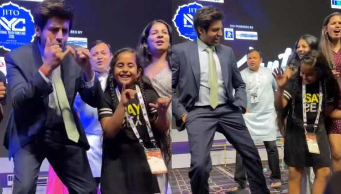 'Dream come true' for a young girl as she gets to dance with Kartik Aaryan- WATCH
