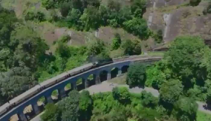 THIS Indian Railways train crossing 13 arch bridge will make you AWESTRUCK: Watch video