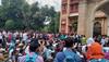 allahabad university students protest
