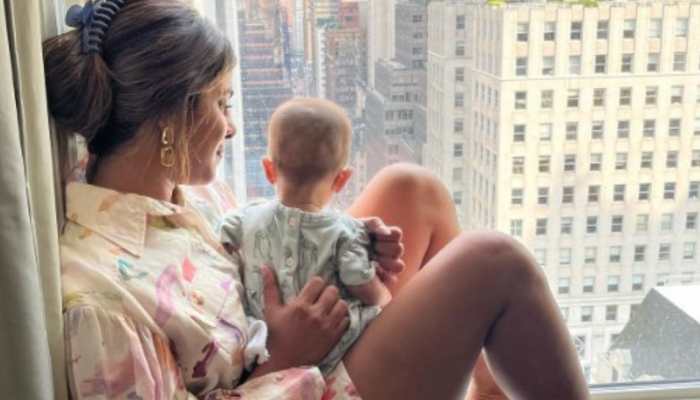 Priyanka Chopra poses with daughter Malti Marie from their FIRST trip to New York- SEE PIC 