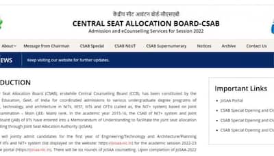 CSAB 2022: Registration for special round to begin from October 24 at csab.nic.in- Here’s how to register