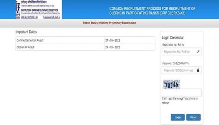 IBPS Prelims Clerk Result 2022 DECLARED at ibps.in- Direct link to check scorecard here