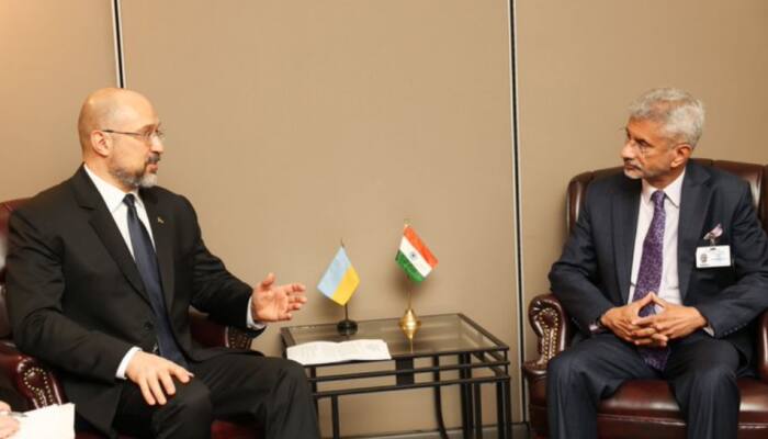 Jaishankar meets Ukraine PM Denys Shmyhal at UN; apprises him of India&#039;s position