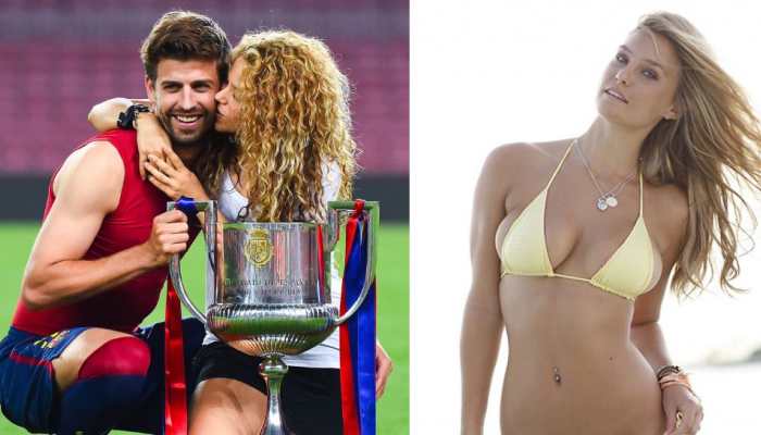 Barcelona and Spain defender Gerard Pique had reportedly cheated on his Colombian singer wife Shakira with Leonardo DiCaprio's ex-girlfriend and supermodel Bar Refaeli. (Source: Twitter)