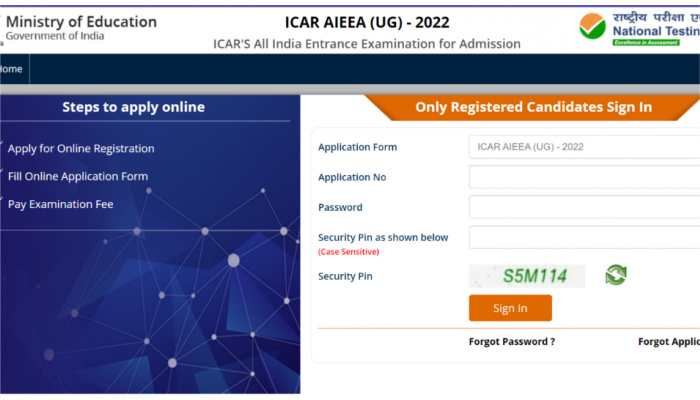 ICAR AIEEA UG 2022 Answer Key, Response Sheet RELEASED at icar.nta.nic.in- Direct link here