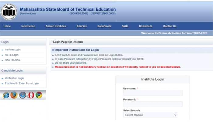 MSBTE 2022: Non-AICTE Short Term Courses Result RELEASED at msbte.org.in- Direct link here