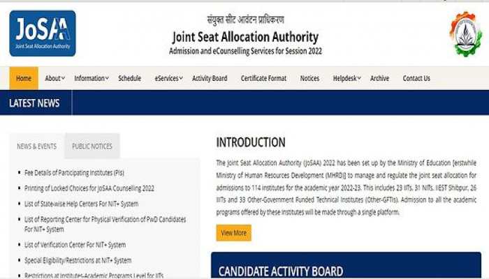 JoSAA Counselling 2022 round 1 seat allotment results TOMORROW at josaa.nic.in- Here&#039;s how to check allotment