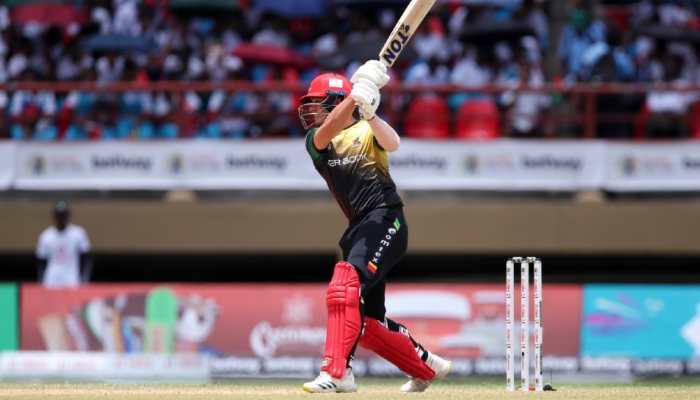 CPL 2022: Mumbai Indians star Dewald Brevis HAMMERS five SIXES in a row for St Kitts &amp; Nevis Patriots, WATCH