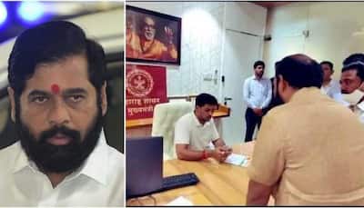 Who is sitting on Chief Minister's chair? NCP tweets PIC, MOCKS Eknath Shinde saying 'SUPER CM doing RAJDHARMA...'