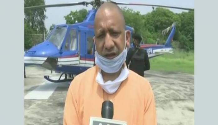 UP CM Yogi Adityanath conducts aerial survey of flood-hit areas, directs District Magistrates to expedite relief operation