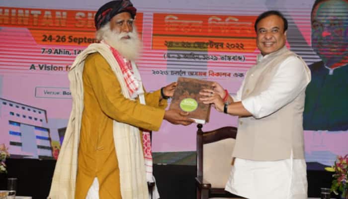 Himanta Biswa, Sadhguru exchange MoUs as Assam becomes 10th state to join &#039;Save Soil Movement&#039;