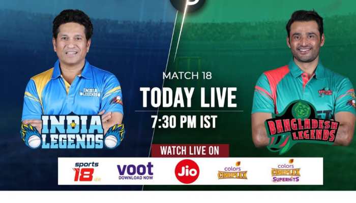 India Legends vs Bangladesh Legends Live Streaming When and where to watch IND-L vs BAN-L in Road Safety World Series T20 2022 in India on TV and Online? Cricket News 