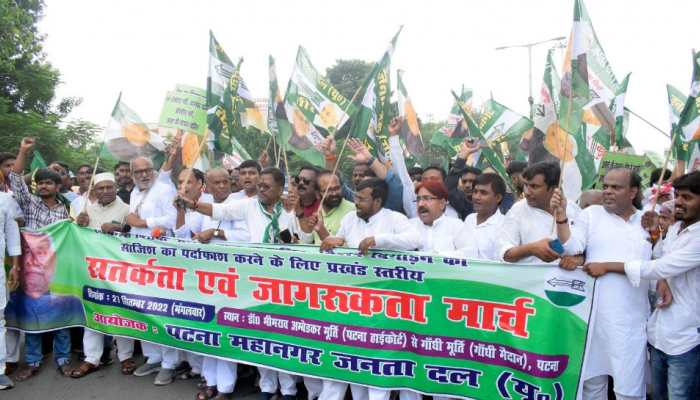 Nitish Kumar&#039;s JDU takes out processions across Bihar to caution people against &#039;BJP&#039;s communal politics&#039;