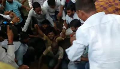 Allahabad University students dig pit, threaten to bury themselves over fee hike: Watch