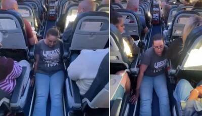 'Humiliated...' Specially-abled woman forced to crawl in plane to reach toilet, video goes VIRAL