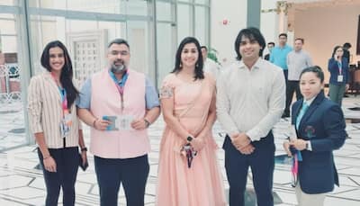Neeraj Chopra, PV Sindhu, Mirabai Chanu pose together at National Games 2022 opening ceremony, PIC goes viral