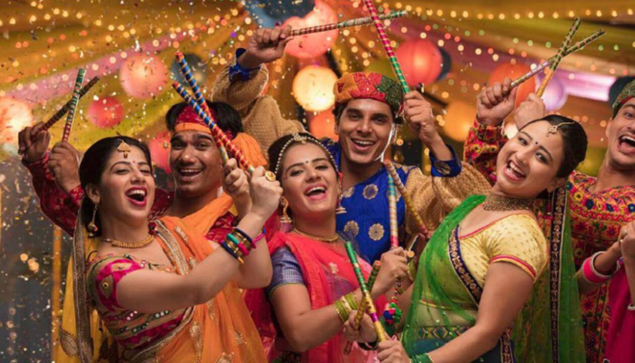 Dandiya night fun during Navratri Season 