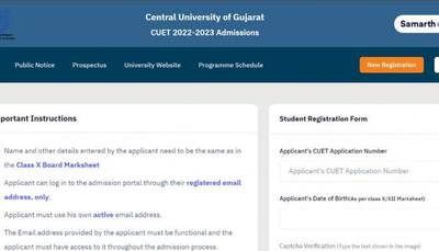 Gujarat Central University Admission 2022: Last date to apply for UG courses on cug.ac.in, direct link here