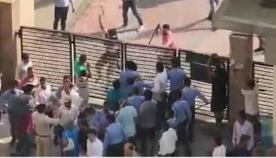 Clashes at Ghaziabad’s Mahagun society, video goes viral- WATCH