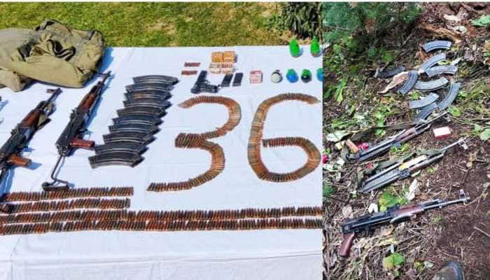 Terrorist hideout busted near LoC in J&amp;K&#039;s Gurez sector; huge cache of arms, ammunition recovered