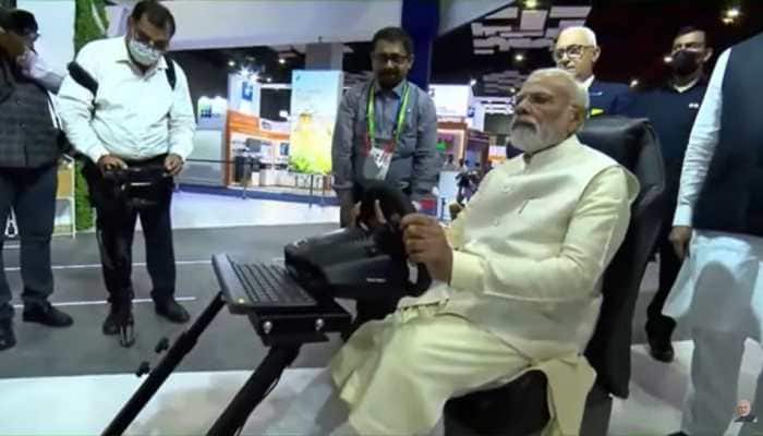 PM Narendra Modi drives car in Sweden virtually from Delhi using 5G technology