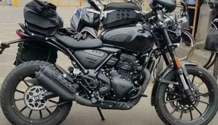 Bajaj-Triumph 350 cc scrambler spy shots leaked, reveals design details