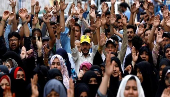 Survivors of Kabul education centre blast stage protest 